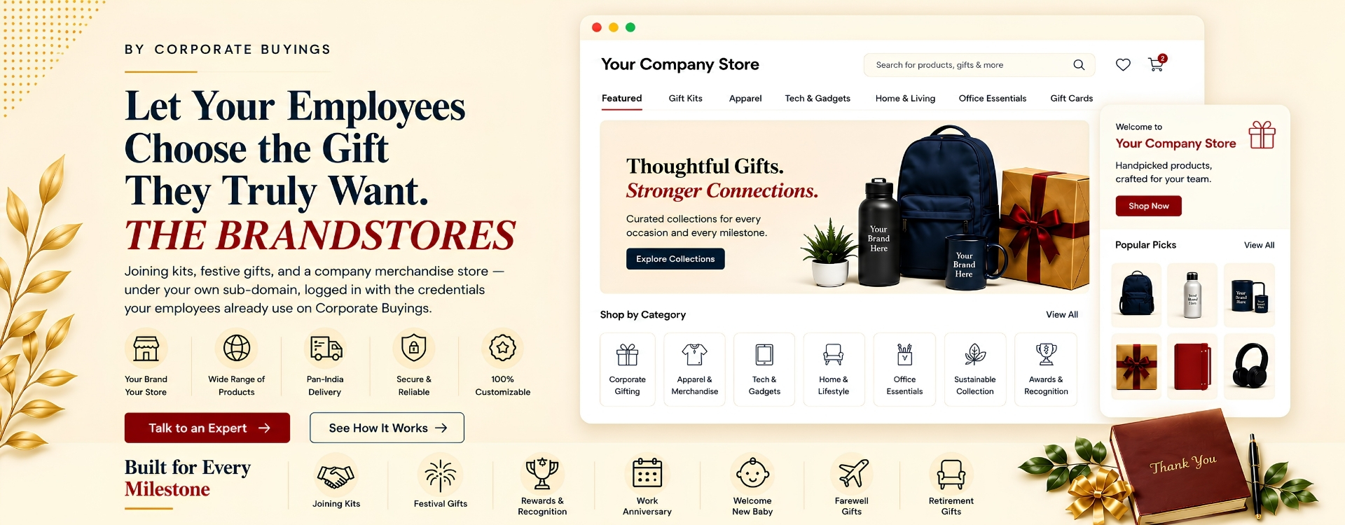 The Brand Stores — Employee Gifting Platform